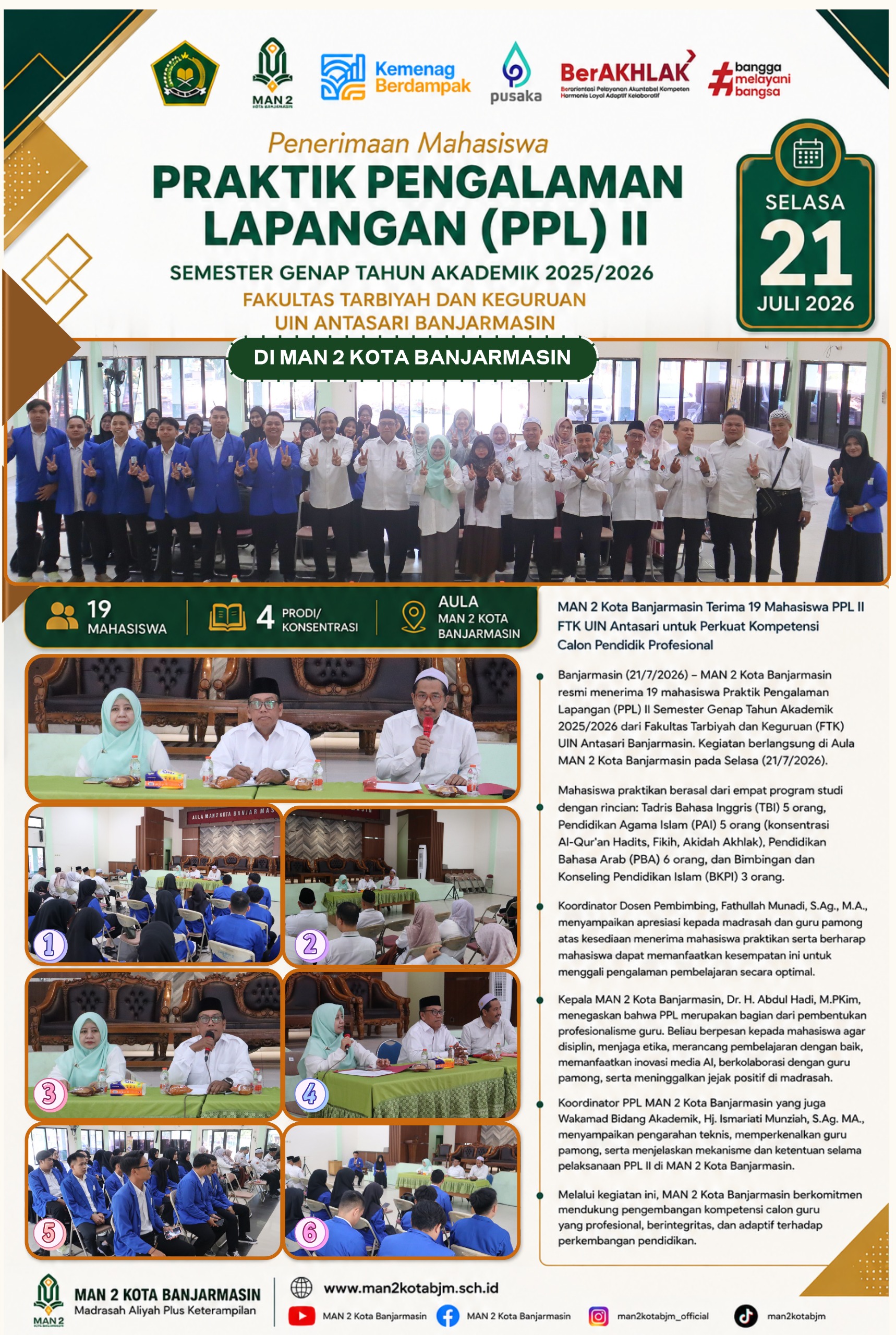 Penerimaan Mahasiswa PPL II